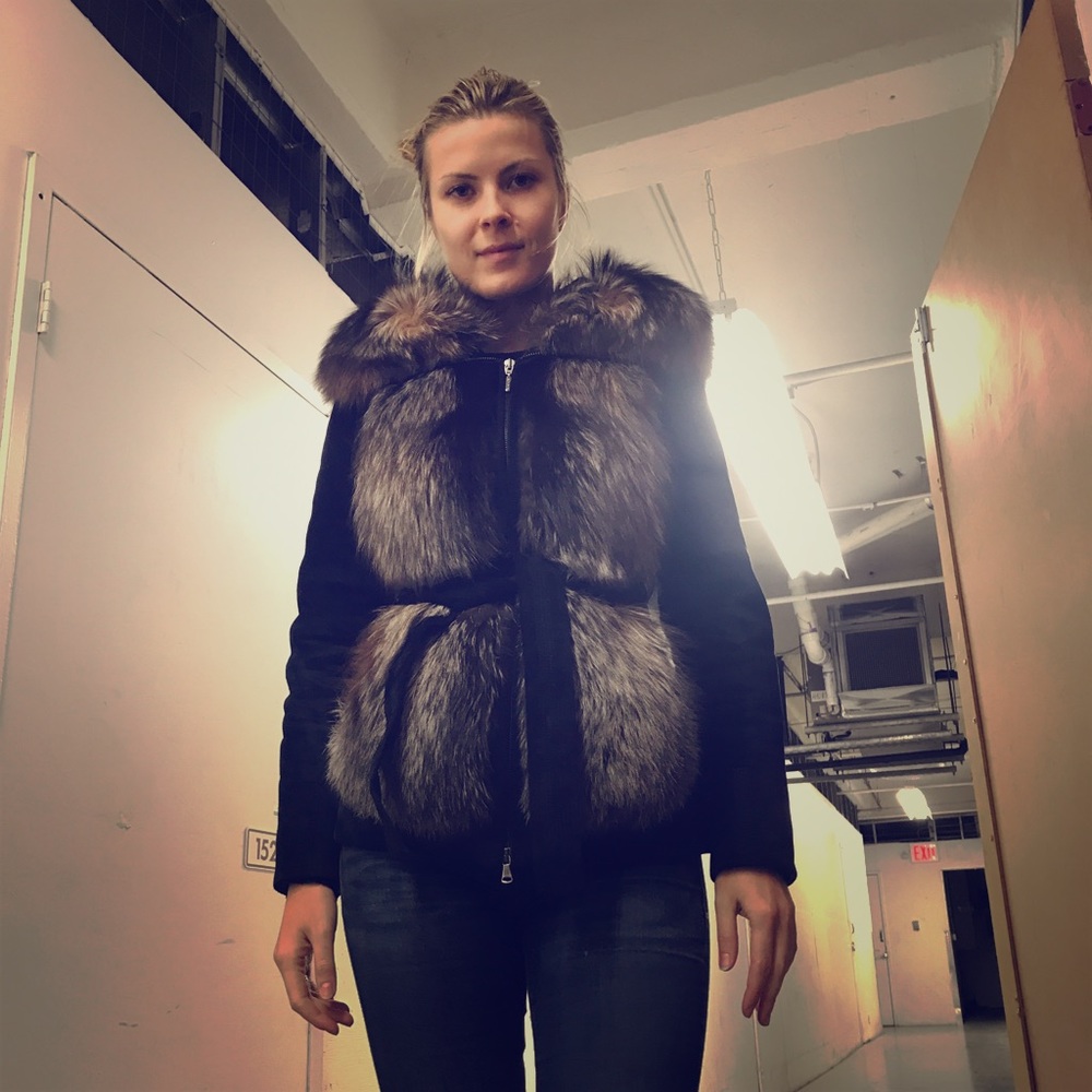 Warm fur / suede jacket.